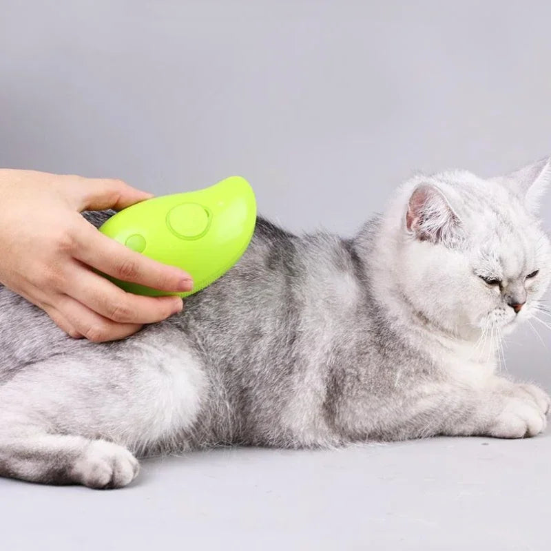 Cat Dog Grooming Comb Electric Spray Water Spray Kitten Pet Comb Soft Silicone Depilation Cats Bath Brush Grooming Supplies
